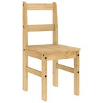 vidaXL Chaises à manger lot de 2 Panama 40x46x90 cm bois massif de pin