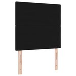 tête de lit vidaXL capitonnée noire 90 cm en tissu