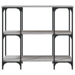 vidaXL Table console sonoma gris 102x35x90 cm bois d'ingénierie
