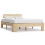 vidaXL Cadre de lit bois de pin massif 120x200 cm