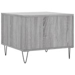 vidaXL Tables basses 2 Pièces sonoma gris 50x50x40 cm bois d'ingénierie