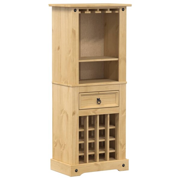 vidaXL Casier à vin Corona 56x35x120 cm bois massif de pin