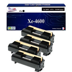 T3AZUR -4x Toners compatibles avec Xerox Phaser 4600 4620 4622 (106R01535/106R01533) - Noir
