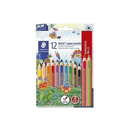 étui de 12 Crayons de couleur triangulaire Noris Club super STAEDTLER