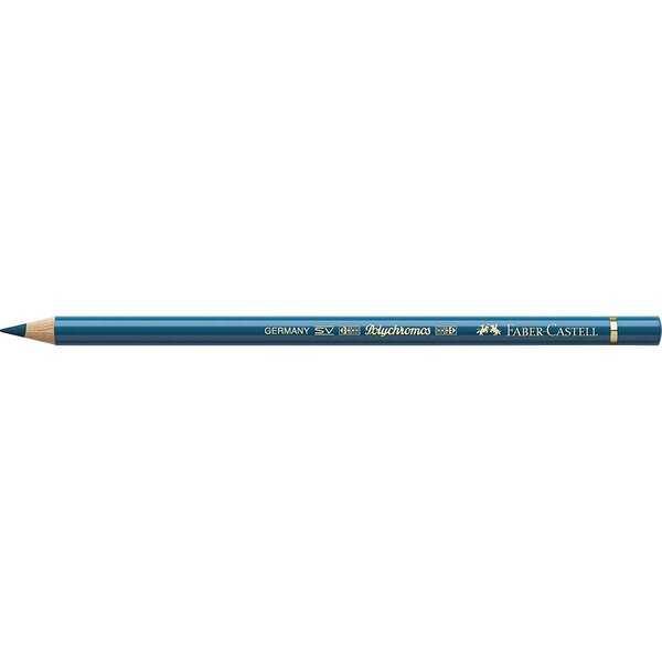 Crayon de couleur polychromos turquoise hélio 155 x 6 faber-castell