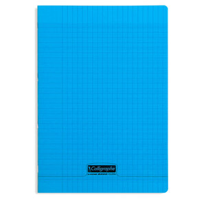 Cahier piqué POLYPRO 21x29 7 cm 140 p séyès 90g Bleu CALLIGRAPHE