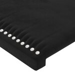 vidaXL Têtes de lit 4 Pièces Noir 90x5x78/88 cm Velours