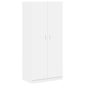 vidaXL Garde-robe Blanc 90x52x200 cm Bois d’ingénierie