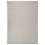 vidaXL Tapis à tissage plat d'extérieur 160x230 cm Taupe
