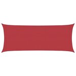 vidaXL Voile d'ombrage 160 g/m² Rouge 2x5 m PEHD