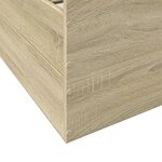 vidaXL Cadre de lit et tiroirs chêne sonoma 140x190 cm bois ingénierie