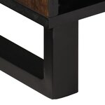 vidaXL Meuble TV marron 80x34x46 cm bois massif de manguier