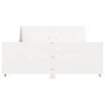 vidaXL Cadre de lit sans matelas blanc 120x190 cm bois de pin massif