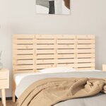vidaXL Tête de lit murale 141x3x63 cm Bois massif de pin