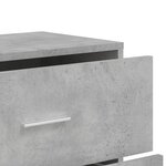 vidaXL Buffets 2 Pièces gris béton 60x31x84 cm bois d'ingénierie