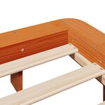 vidaXL Cadre de lit sans matelas cire marron 180x200cm bois pin massif