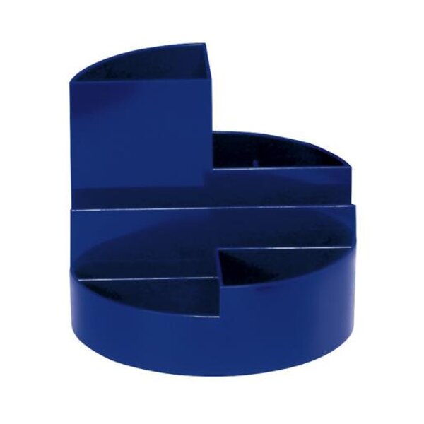 Organisateur de bureau 6 compartiments rundbox Bleu MAUL