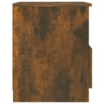 vidaXL Tables de chevet 2 Pièces chêne fumé 40x40x50 cm bois d'ingénierie