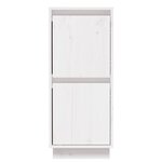 vidaXL Buffets 2 Pièces Blanc 31 5x34x75 cm Bois massif de pin