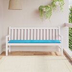 vidaXL Coussin de banc de jardin - Turquoise  180x50x4 cm  Tissu Oxford