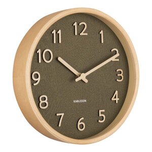Horloge ronde en bois pure 22 cm