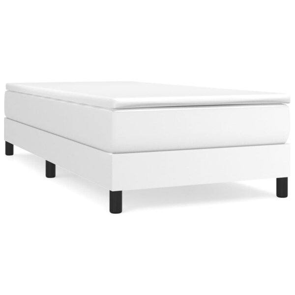 vidaXL Cadre de lit Blanc 80x200 cm Similicuir
