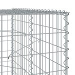 vidaXL Panier gabion avec couvercle 1200x100x200 cm fer galvanisé