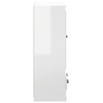 vidaXL Buffet haut blanc brillant 60x35 5x103 5 cm bois d'ingénierie