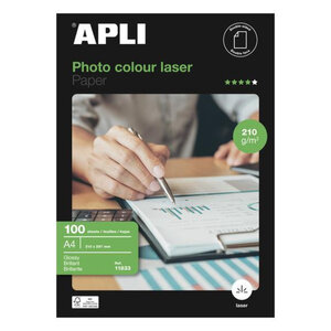 Papier Brillant R/V 210G.100 Feuilles