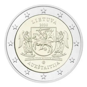 2 euros commémorative Lituanie 2020 - La région de Aukstaitija.