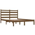 vidaXL Cadre de lit Marron miel Bois de pin massif 200x200 cm