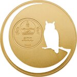 Pièce de monnaie en Argent 500 Togrog g 15.57 (1/2 oz) Millésime 2016 Mongolian Nature OWL