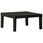 vidaXL Salon de jardin 2 Pièces avec coussins Plastique Gris