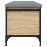 vidaXL Banc de rangement chêne sonoma 102x42x45 cm bois d'ingénierie
