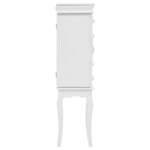 vidaXL Armoire à bijoux sur pieds Blanc