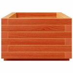 vidaXL Jardinière cire marron 90x40x26 5 cm bois de pin massif