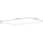 vidaXL Dessus de bureau avec courbe 120x60x2 5 cm manguier massif brut