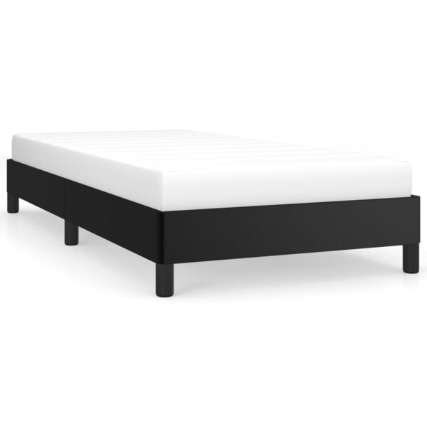 vidaXL Cadre de lit Noir 90x190 cm Similicuir