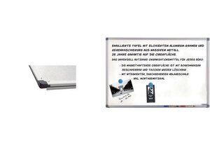 tableau blanc CC, (L)1.800 x (H)1.200 mm MAGNÉTOPLAN