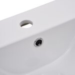 vidaXL Ensemble de meubles de salle de bain Noir Aggloméré