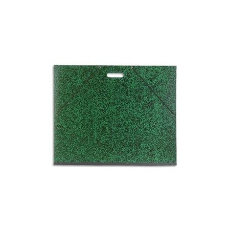 Carton à dessin vert avec poignée et élastique 59 x 72 cm EXACOMPTA