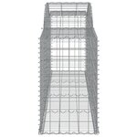 vidaXL Paniers à gabions arqués 25 Pièces 300x50x80/100 cm fer galvanisé