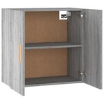 vidaXL Armoire murale Sonoma gris 60x30x60 cm Bois d'ingénierie