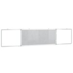 Tableau magnétique panneau écriture école maison bureau pliable 200 x 40 x 1 7 cm aluminium 02_0045528