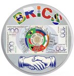 Pièce de monnaie en Argent 2 Dollars g 31.1 (1 oz) Millésime 2024 BRICS CURRENCY II