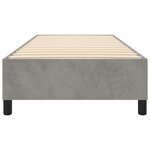 vidaXL Cadre de lit Gris clair 100x200 cm Velours