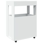 vidaXL Chariot de bar blanc 60x39 5x89 cm bois d'ingénierie