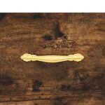 vidaXL Buffet haut Chêne fumé 69 5x34x180 cm Bois d'ingénierie