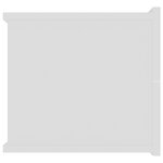 vidaXL Table de chevet Blanc 40x30x30 cm Bois d'ingénierie