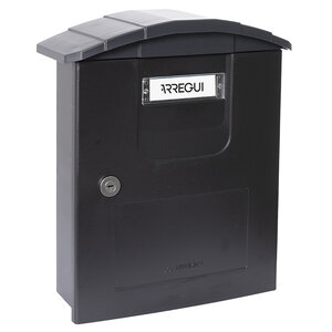 Boîte aux lettres en plastique Costa E5304 Robuste Anticorrosion Noir